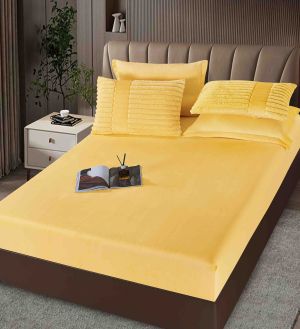 Луксозен спален комплект със завивка тип „Заешка козина“ , 6 части,с ластик