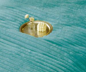 Луксозен спален комплект със завивка тип „Заешка козина“ , 6 части,с ластик