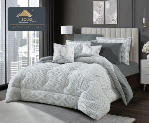 Луксозен спален комплект със завивка от кадифе и плюш тип „Заешка козина“ – 6 части