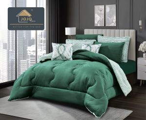 Луксозен спален комплект със завивка от кадифе и плюш тип „Заешка козина“ – 6 части