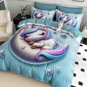 5D Комплект за приста с чаршаф с ластик 140x200см. – 100% памук,4 части