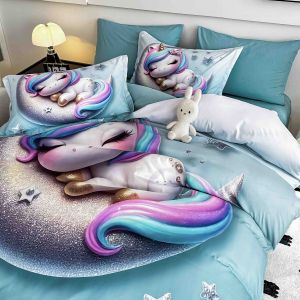 5D Комплект за приста с чаршаф с ластик 140x200см. – 100% памук,4 части