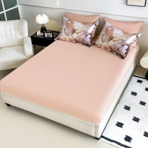 5 D Спален комплект от 100% памук с чаршаф с ластик,6 части