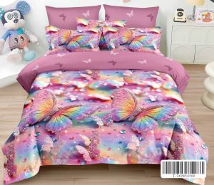 Спален комплект от 100% памук с чаршаф с ластик,6 части