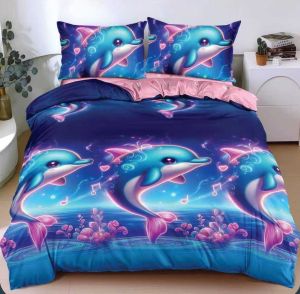 Спален комплект от 4 части , поликотън, двоен размер