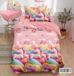 Единичен спален комплект,4 части,100% памук