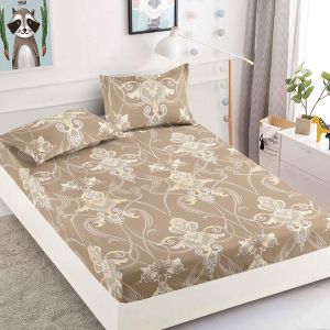 Чаршаф с ластик + 2 бр. калъфки ,100% памук от 3 части 