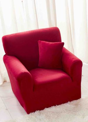 Kалъф за фотьойл от кадифе + подарък калъфка за възглавница