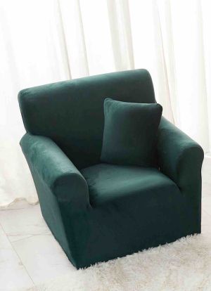 Kалъф за фотьойл от кадифе + подарък калъфка за възглавница