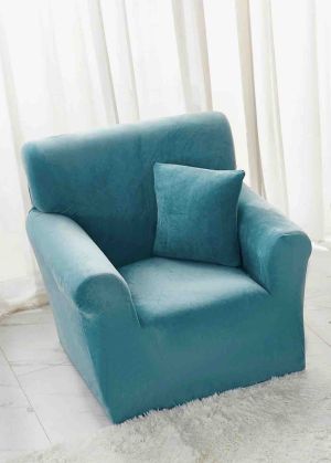 Kалъф за фотьойл от кадифе + подарък калъфка за възглавница