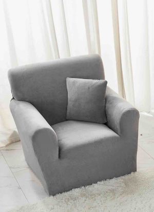 Kалъф за фотьойл от кадифе + подарък калъфка за възглавница