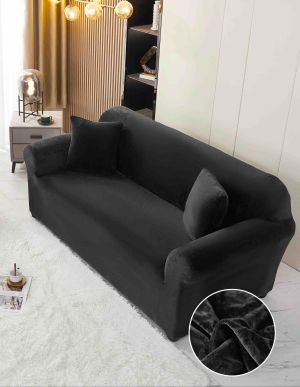 Kалъф за троен диван от кадифе + подарък калъфка за възглавница